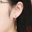Bamoer Bông Tai bạc 925 Dáng Dài Thiết Kế Đơn Giản Thời Trang Cho Nữ sce550