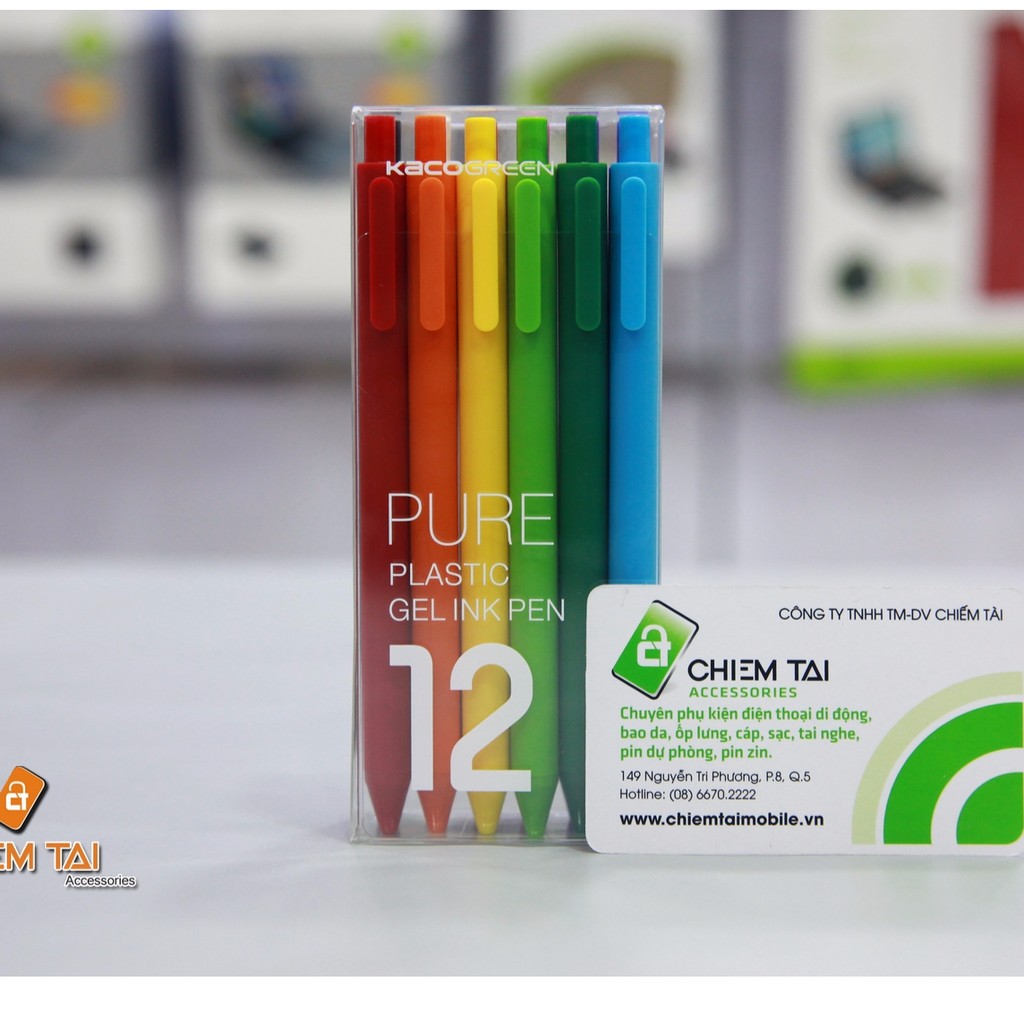 Bộ 12 bút bi màu Kacogreen Pure Plastic Gel Ink Pen Shopee Việt Nam