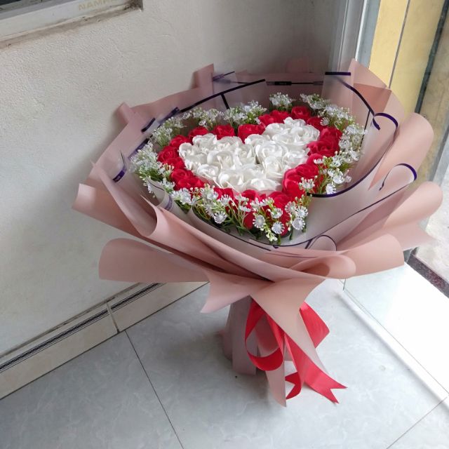 Bó Hoa Sáp Hình Trái Tim | Shopee Việt Nam