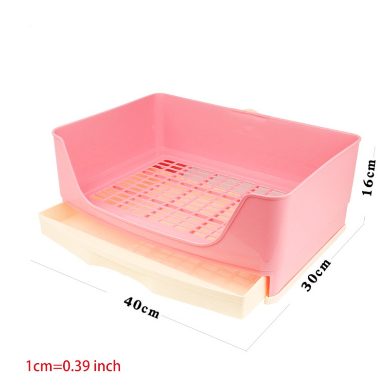 Mya Lớn Góc Thỏ Nhà Vệ Sinh Hộp Đựng Đồ Có Ngăn Kéo Lớn Hơn Chảo Thú Cưng Cho Chuột Lang Chinchilla Ferret Dễ Dàng Vận Hành