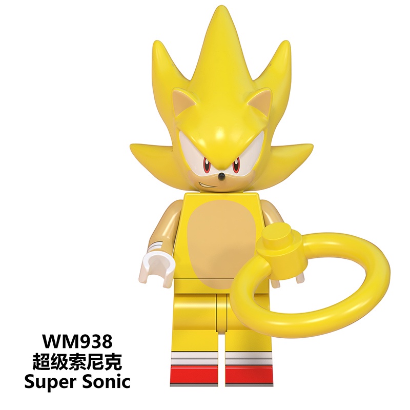 Super sonic Bộ Đồ Chơi Lắp Ráp Mô Hình teirusu amy rose Nakurusu