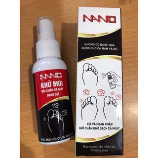 Chai xịt khử mùi giày Nano