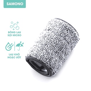 Combo 2 Bông lau nhà chữ nhật BCT818 thay thế cây lau nhà phun sương Bonbox BCT816