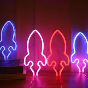 Đèn Trang Trí Led Neon Sign Tên Lửa