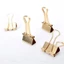 Yoo Đa Năng Vàng Chất Kết Dính Bộ 19 mm Giấy Kim Loại Sổ Tay Thư Mục Giấy Tổ Chức Dành Cho Nữ Sinh Viên 25 Bộ