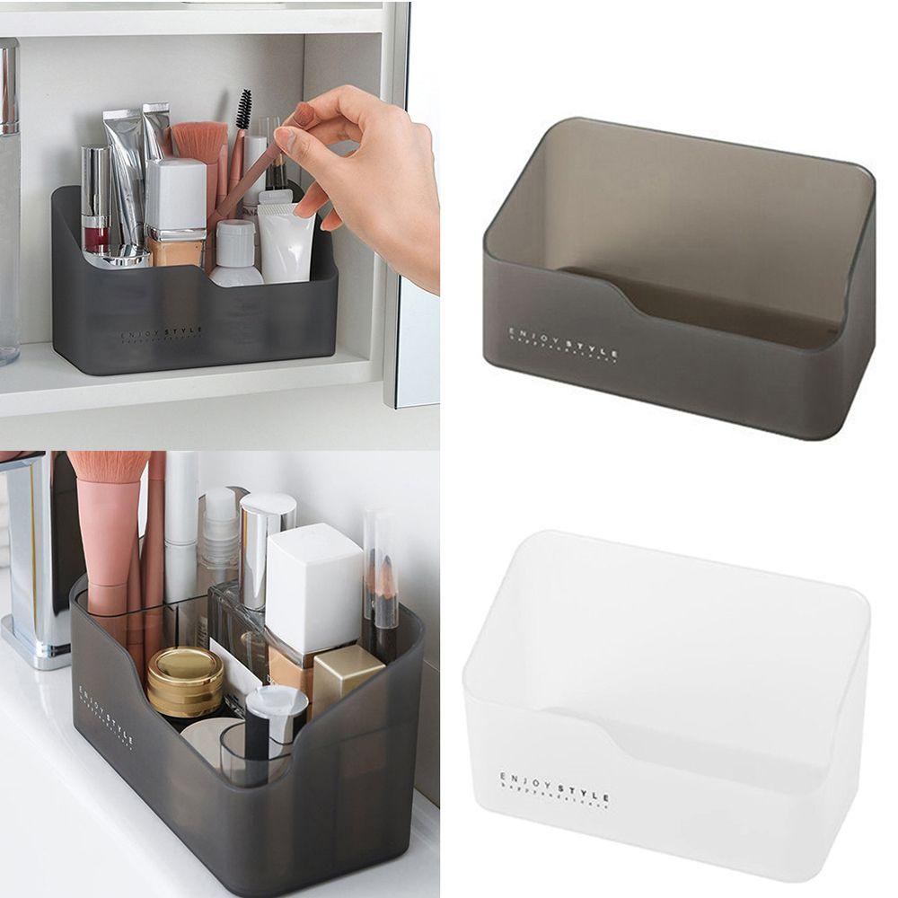 MARGREDY Hộp đựng đồ trang điểm, Hộp đựng tủ gương đa năng gia dụng, Hộp đựng đồ trang điểm bằng nhựa trang sức Dụng cụ sắp xếp mỹ phẩm Đồ dùng phòng tắm