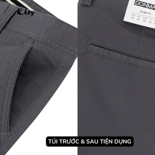 Quần kaki dài basic KboyShop, quần dài nam công sở from simlfit vừa vặn và trẻ trung ,co giãn, vải siêu mát - QDK01