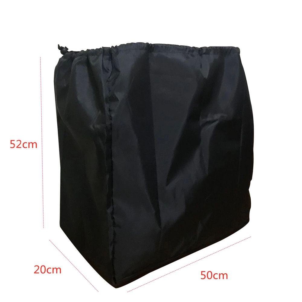 DELMER Xe Đẩy Túi Xe Đẩy Túi Bảo Quản Có Thể Gập Lại Đa Năng Đen Chống Bụi Pram Tổ Chức