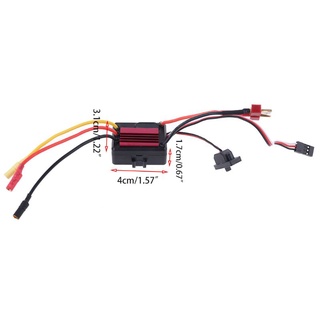 Bộ điều khiển tốc độ không chổi than ESC chống nước 2-3S Li-po 35A cho xe điều khiển từ xa 1/14 1/16 chuyên dụng
