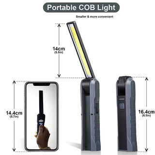 Đèn làm việc COB di động Đèn pin LED có thể sạc lại với đèn kiểm tra linh hoạt từ tính ngoài trời