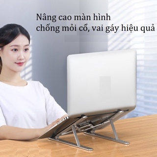 Giá đỡ laptop BL3 hợp kim nhôm hỗ trợ tản nhiệt, gấp gọn chỉnh độ cao ipad macbook surface