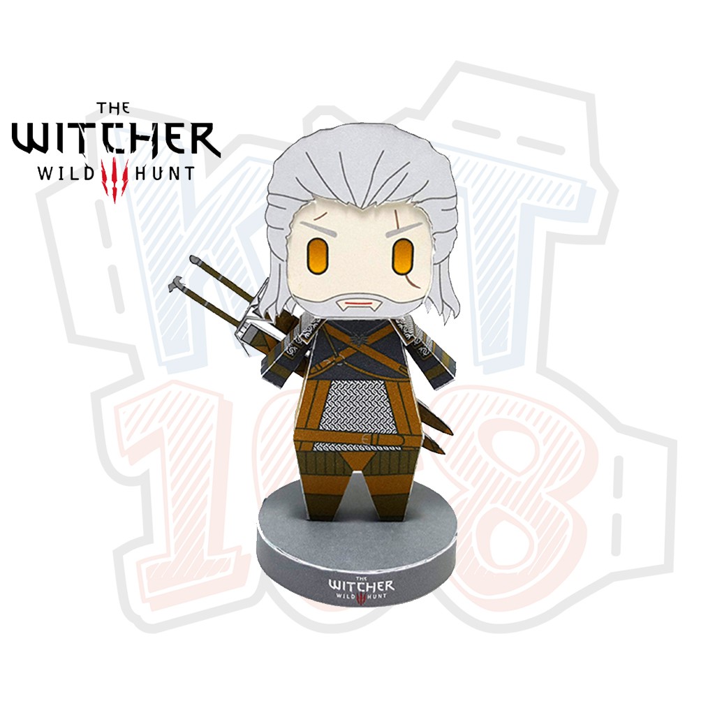 Mô hình giấy Game Chibi Geralt - The Witcher | Shopee Việt Nam