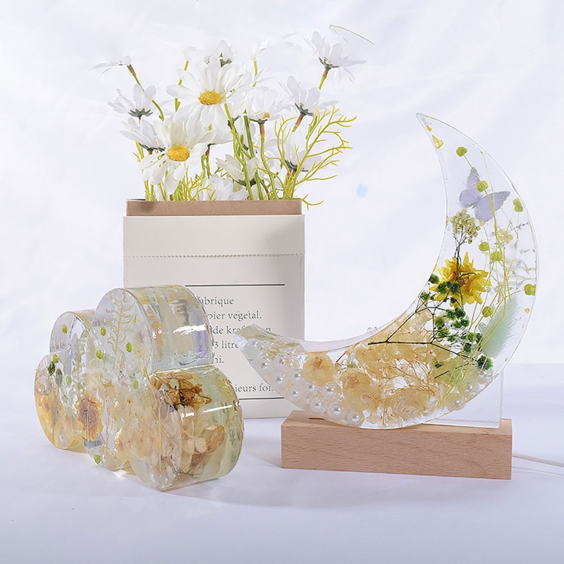 Khuôn silicone ép epoxy để trang trí nội thất và làm hoa decor Desktop
