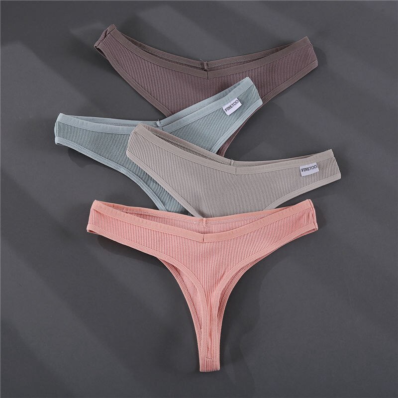 Ảnh Quần Lót FINETOO Bằng Cotton Thiết Kế Lọt Khe Gợi Cảm Cho Nữ 3