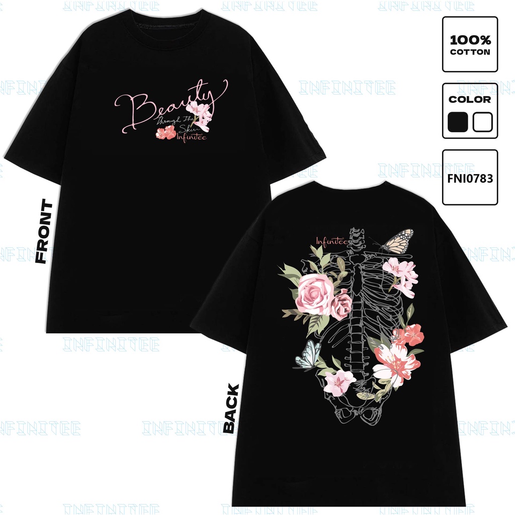 Áo thun INFINITEE Fni0784, Thun 100% Cotton - form rộng Unisex.