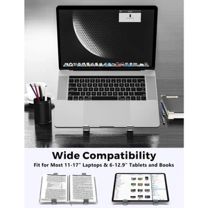 Giá Đỡ Máy Tính Xách Tay GOOJODOQ Có Thể Điều Chỉnh Bằng Nhôm Giá Đỡ Máy Tính Xách Tay iPad Chống Trượt Cho Máy Tính Xác