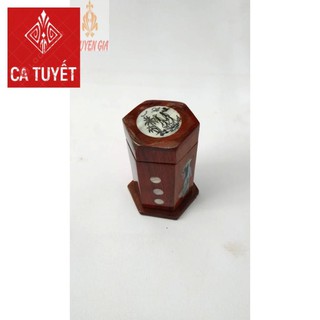 Lọ tăm bằng gỗ áo dài thướt tha