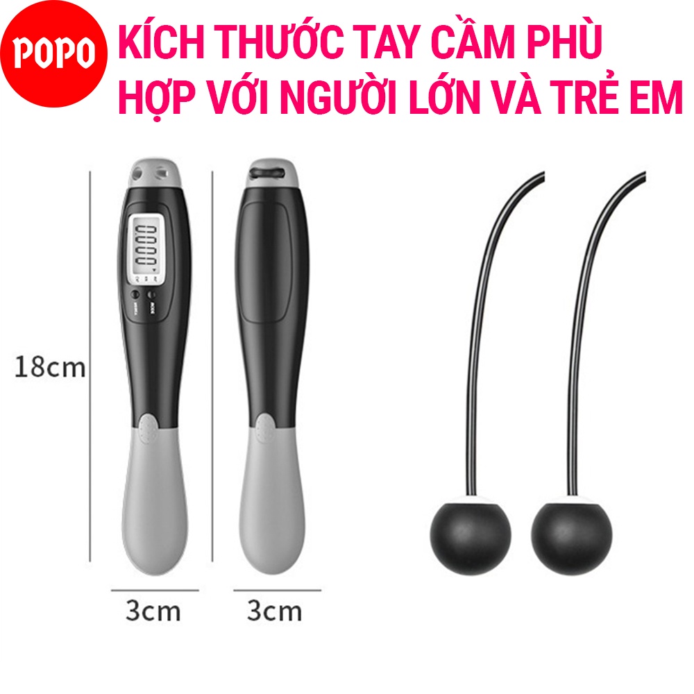 Dây nhảy đếm số SPORTY XS1102 đếm vòng tự động thông minh
