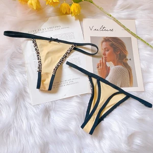 CK019 ( MẪU MỚI ) - Quần lót T-string thun su cao cấp phối ren KELLY WANG