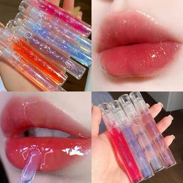 (SẴN- RẺ VÔ ĐỊCH)Son tint bóng dưỡng ẩm bạc hà có nhũ Daimanpu siêu xinh, son bóng trong suốt và lên màu nhẹ tuỳ màu