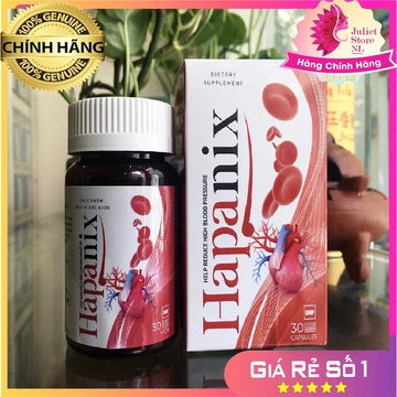 CHÍNH HÃNG HAPANIX VIÊN UỐNG HỖ TRỢ SỨC KHỎE HUYẾT ÁP, PHÒNG NGỪA ĐỘT QUỴ TIM MẠCH,GIẢM MỠ MÁU ỔN ĐỊNH ĐƯỜNG HUYẾT