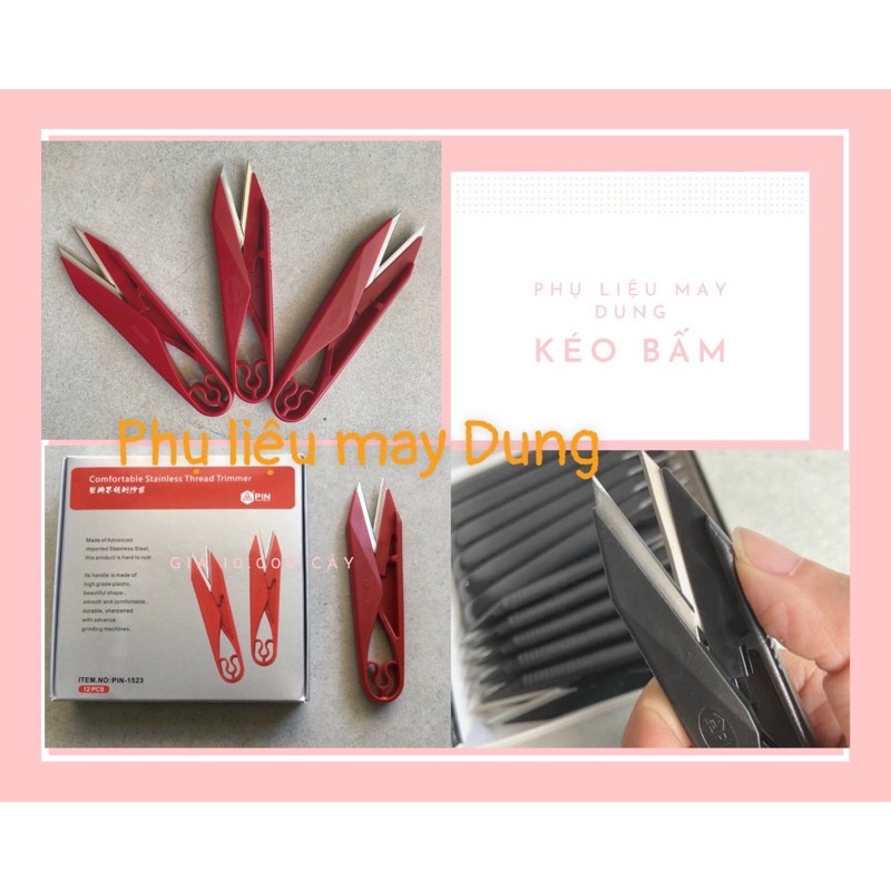 kéo bấm Pin đen đỏ đầu vuông 1522 | Shopee Việt Nam