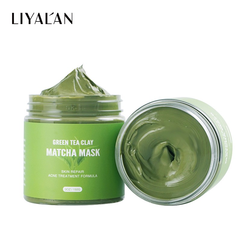 Ảnh Mặt nạ đất sét trà xanh LIYALAN thành phần tự nhiên dưỡng ẩm giải độc hiệu quả 150g 1