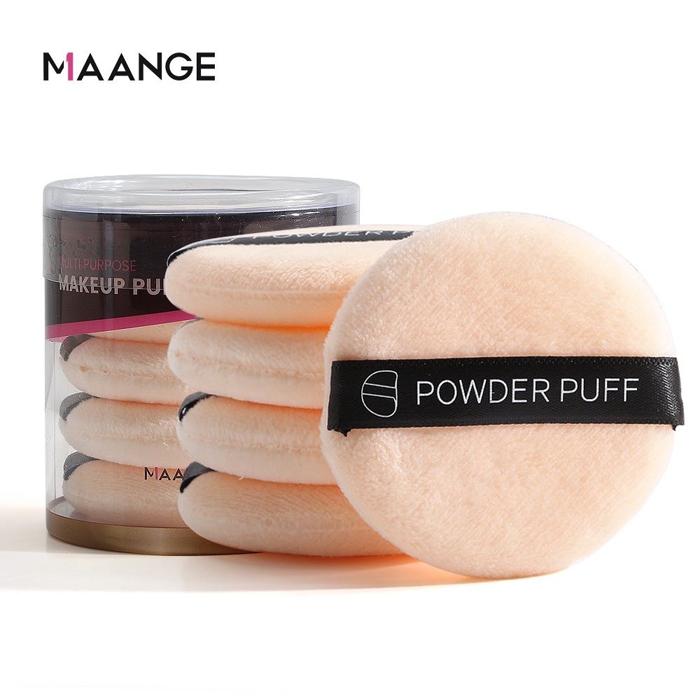 MAANGE Bộ 5 mút trang điểm mềm nhẹ dễ sử dụng với hộp đựng 5899