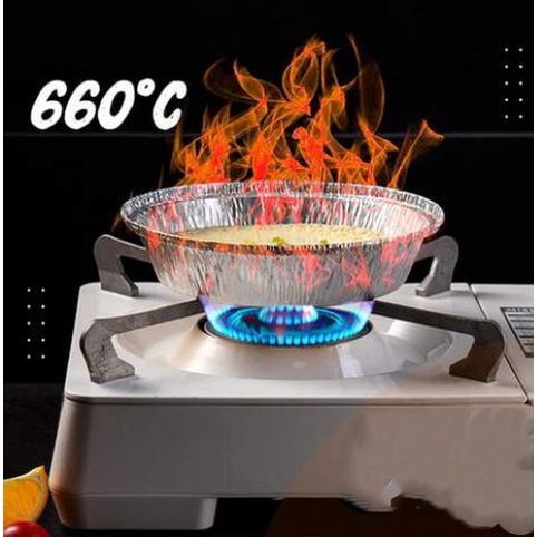 Combo 10 Khay Giấy Bạc Lót Nồi Chiên Không Dầu