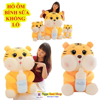 [NHƯ ẢNH] THÚ BÔNG HỔ ÔM BÌNH SỮA KHỔNG LỒ [ SIÊU MỊN]
