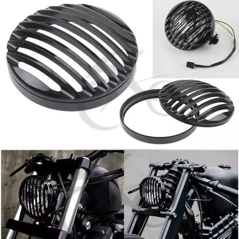 Vỏ Vỉ Nướng Đèn Pha Led CNC 5.75 "5 3/4" Dành Cho Harley Davidson Sportster