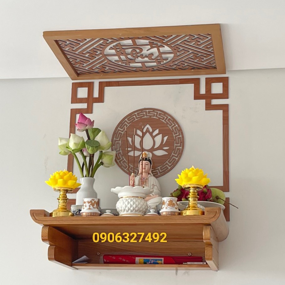 Với thiết kế độc đáo, bộ đôi Phật Quan Âm trên bàn thờ treo tường sẽ mang lại niềm tin và sự bình an cho gia đình. Chọn ngay bàn thờ phật quan âm treo tường để tạo bước đầu tốt đẹp cho một năm mới thịnh vượng.