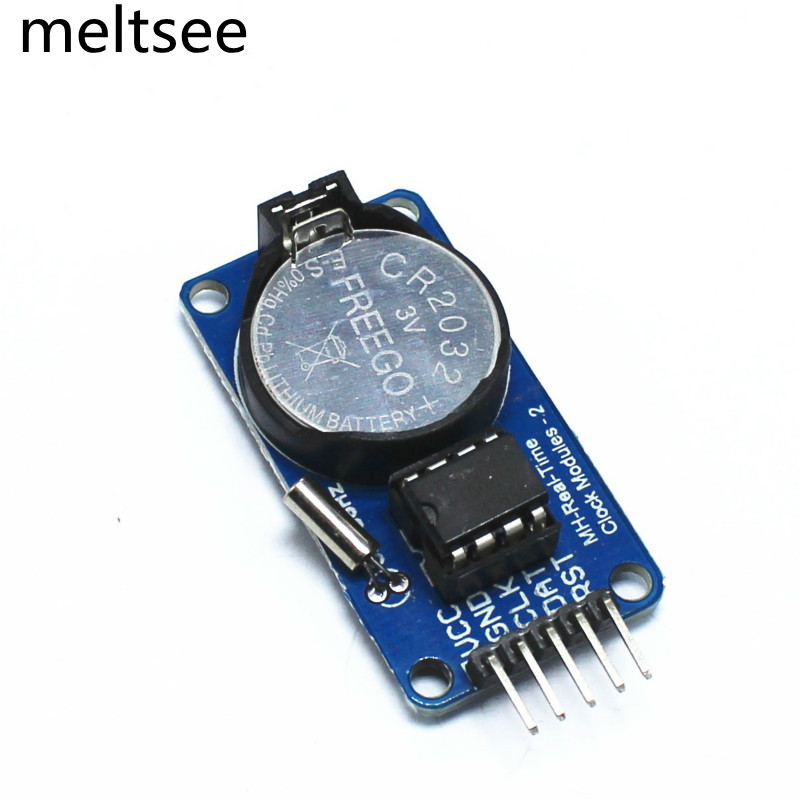 Mô-đun đồng hồ đo thời gian thực DS1302 có pin RTC cho Arduino AVR ARM ...