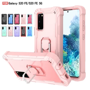 Ốp lưng chống sốc 360 Full Armor Samsung Galaxy S20 FE A02S A12 A32 Samsung A52 vỏ A72 5G Vỏ điện thoại sang trọng Nhẫn đứng Coque
