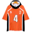 GN Haikyuu hoodie ngắn tay thiết kế Karasuno, phù hợp cosplay và thời trang hàng ngày