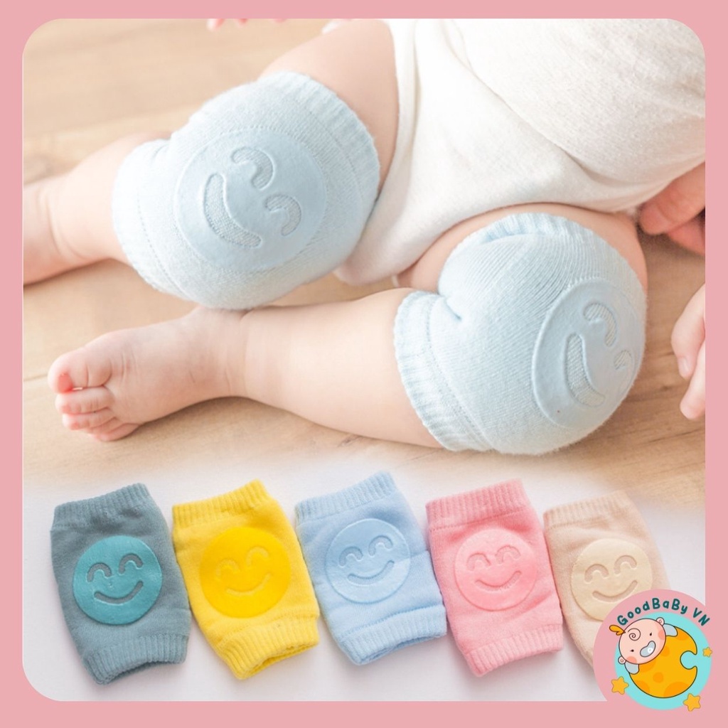 Tất Tập Bò Bảo Vệ Đầu Gối Cho Bé Đính Silicon Chống Trượt Goodbabyvn