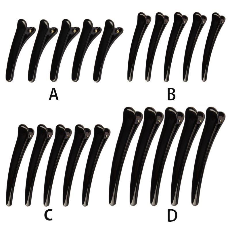 Kẹp tóc nhựa đen đơn prong dành cho bé gái
