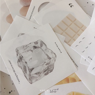 Set 30 tờ giấy ghi chú Simple note phong cách Hàn Quốc