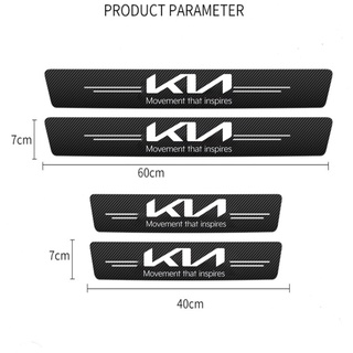Miếng Dán Cửa Xe Hơi Bằng Sợi Carbon Cho KIA Morning Seltos K3 Carens Forte Cerato Soluto Forte Sportage Spectra Picanto RIO Carnival sorento