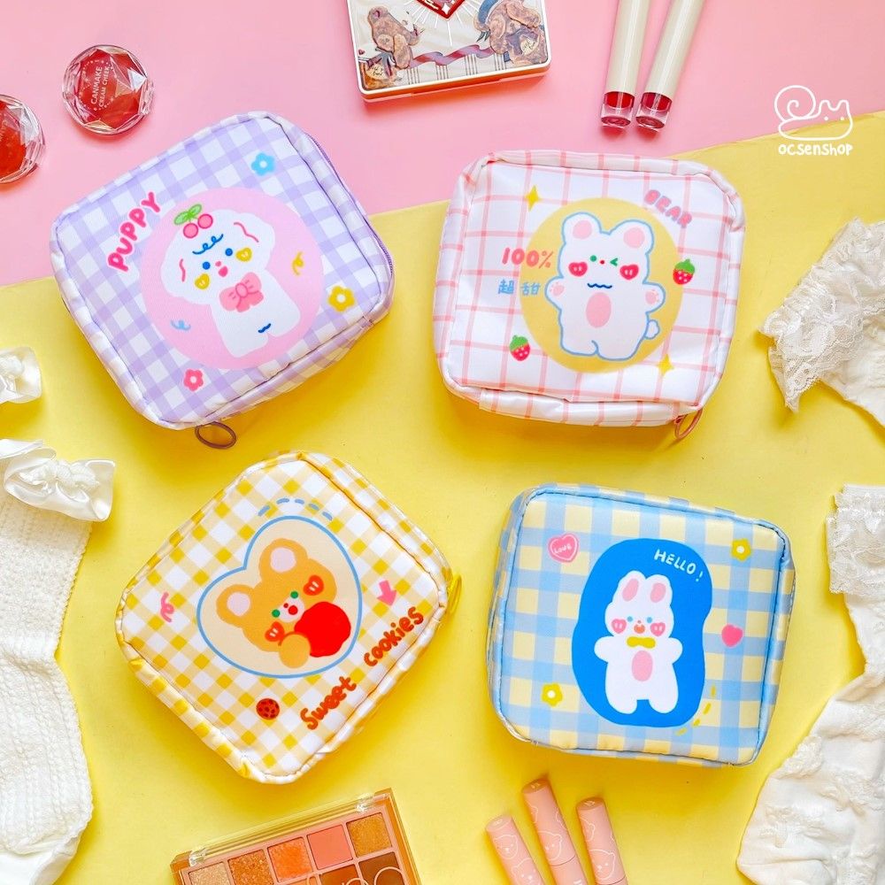 Túi đa năng chữ nhật động vật (14x12x5cm)