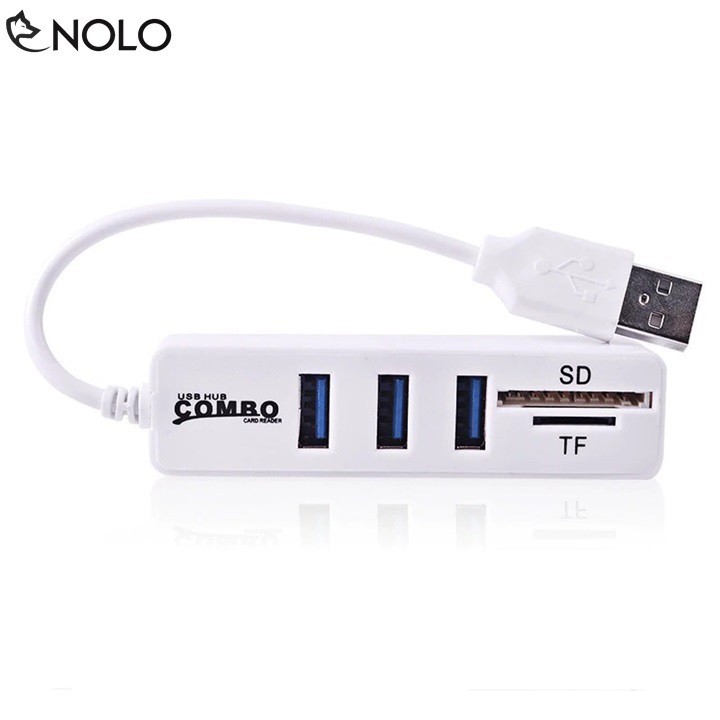 Bộ Hub USB 2.0 Combo Đa Năng Tích Hợp 3 Cổng USB Và 2 Cổng Thẻ Nhớ SD, TF |  Shopee Việt Nam