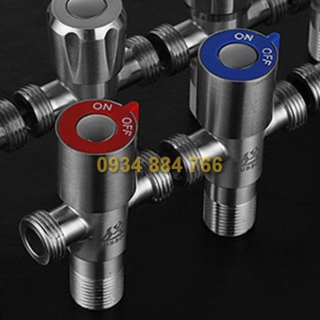 Van khóa tam giác inox 304 2 vòi, van khóa, van nước | Shopee Việt Nam