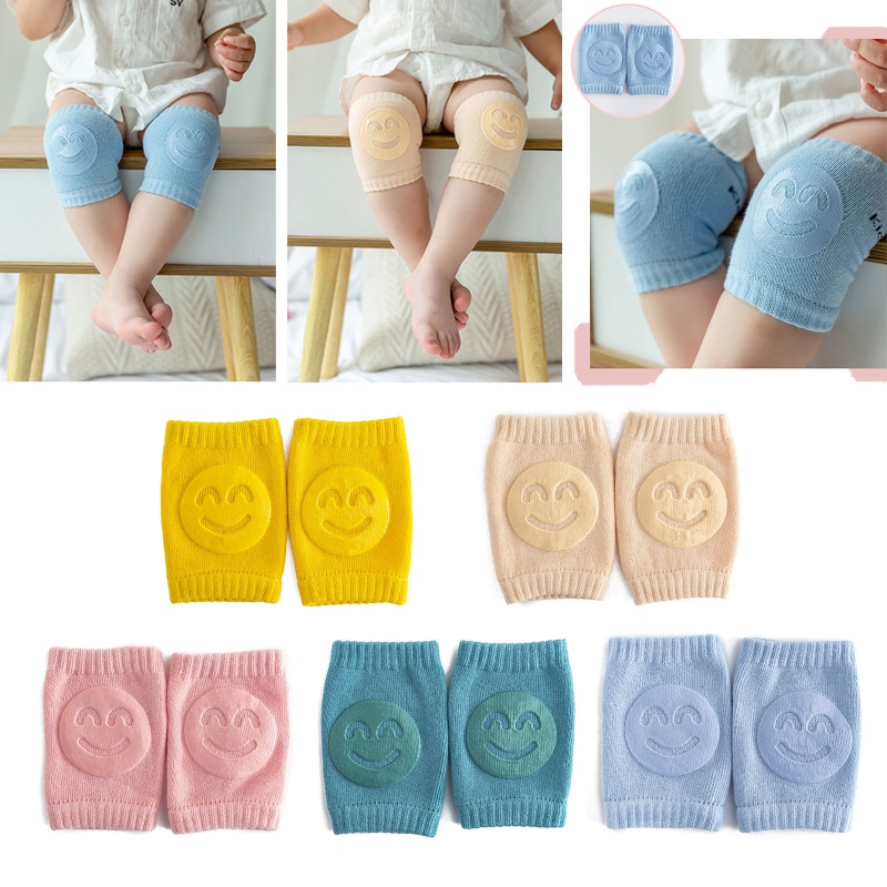 Ppy 1 Cặp Bé Bò Chống Trơn Trượt Kneepads Trẻ Sơ Sinh An Toàn Khuỷu Tay Đệm Tập Đi Giữ Ấm Chân Hỗ Trợ Đầu Gối Bảo Vệ Đầu Gối