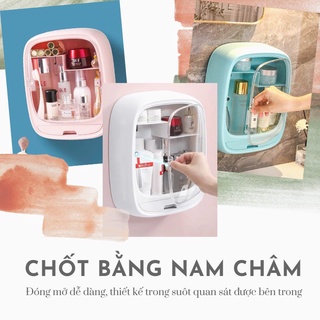 Tủ dán tường đa năng Việt Nhật Hokori 3635,Kệ đựng mĩ phẩm treo tường,Hộp đựng đồ đa năng tặng kèm miếng dán siêu chắc H