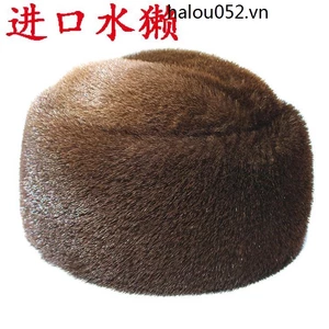 Mũ Da Phối Lông Chồn Thời Trang Mùa Đông Dành Cho Nam Giới Độ Tuổi Trung Niên
