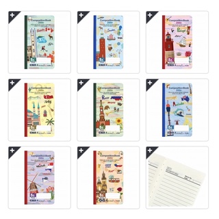 KLONG - Sổ may dán gáy chủ đề các Quốc gia - 200 trang B6 Composition Book - 70/76; MS: 918 🌻