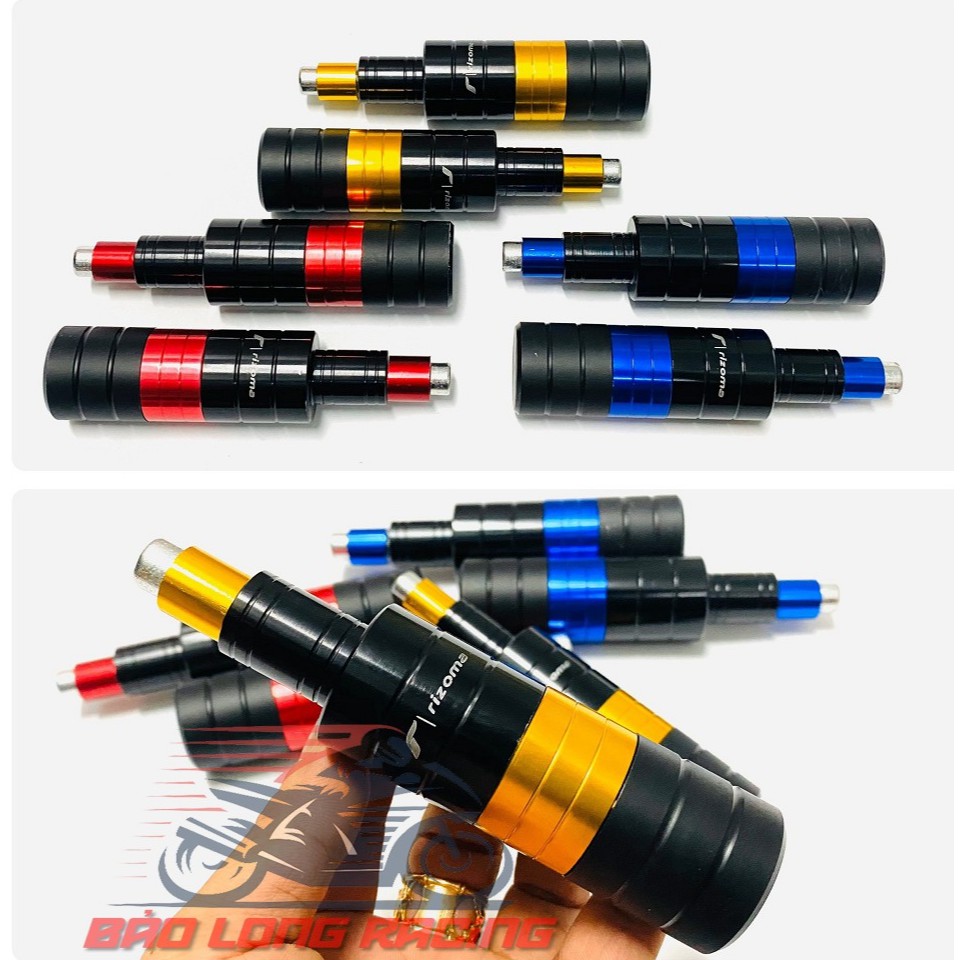 Gù chống đổ Sau nhôm Đúc CNC 2 màu gắn xe máy Exciter,Winner,Satria....
