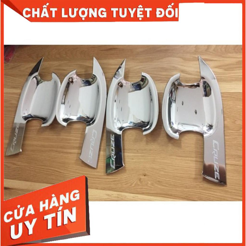 Ốp tay nắm, hõm cửa xe Chevrolet Cruze đời 2009 - 2024 Nhựa ABS mạ crom cao cấp