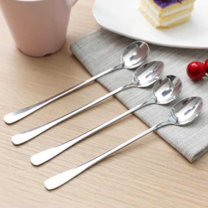 Set 10 thìa Inox cán dài - Có nhiều mẫu tiện dụng | Shopee Việt Nam