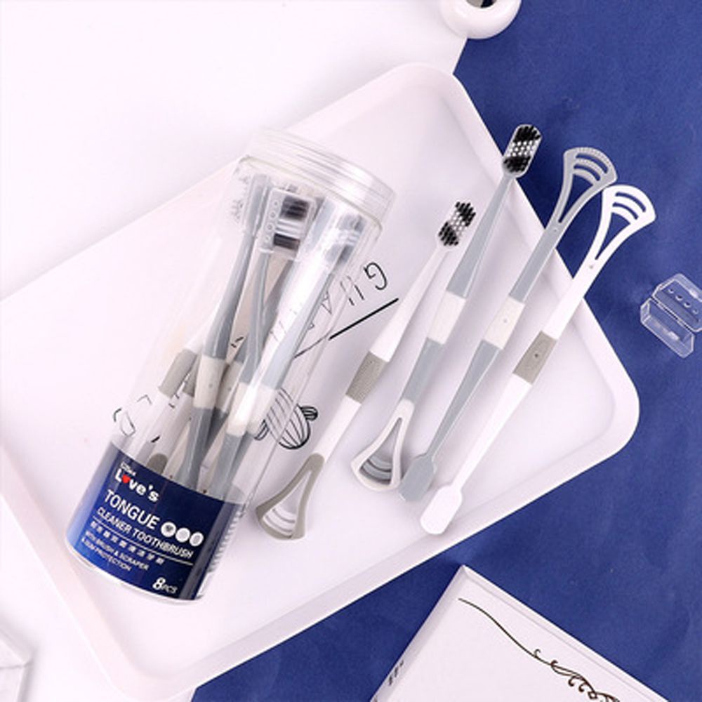 Set 8 Bàn Chải Đánh Răng Đa Năng Có Thể Tái Sử Dụng Cho Nam Và Nữ